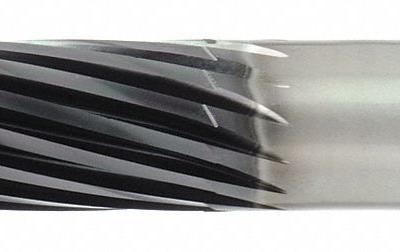 OSG Solid Router Bit: Spiral Downcut, Diamond Coated, 12 Flute, 3/8" Cut Dia - Spiral-Flute Router Bits for Composites