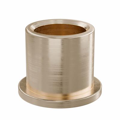 OILITE Flanged Sleeve Bearing: Bronze, SAE 841, 3/8 in Bore, 1/2 in OD, 1/2 in Lg - Lubricated General Purpose Metallic Flanged Sleeve Bearings