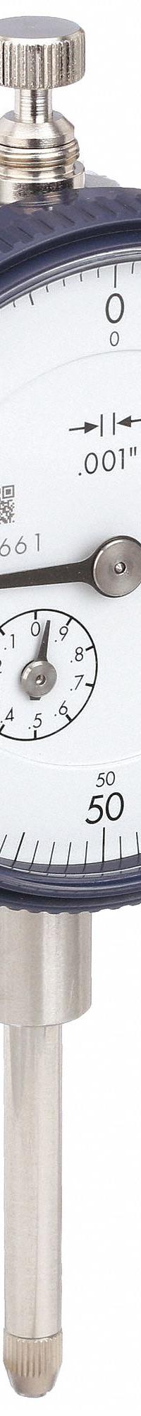 MITUTOYO Dial Indicator - Lug Back: 0 in to 1 in, Inch, Plunger, 0.001 in Accuracy, 57 mm Dial Size (MPN 2416ACAL). Key specifications — attr1184168: 2416ACAL; attr1184178: 0-100; attr1184223: MITUTOYO; attr1200883: Dial Indicator - Lug Back; attr1184173: AGD 2; attr1184177: 0.001 in; attr1184208: Certificate of Inspection.