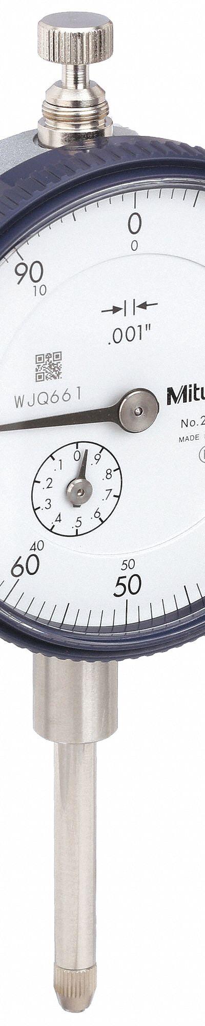 MITUTOYO Dial Indicator - Continuous Reading Back Lug Dial Indicators
