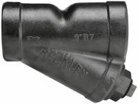 KECKLEY Y Strainer: 3 in, NPT, Perforated, 0.0625 in Screen Size, Cast Iron, Graphite, 10 in Ht (MPN 33THY-CI062P34-FTI-B7). Key specifications — Brand: KECKLEY; Seal Material: Graphite; Manufacturer Part Number: 33THY-CI062P34-FTI-B7; Screen Material: 304 Stainless Steel.
