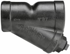 KECKLEY Y Strainer: 3 in, NPT, Perforated, 0.0625 in Screen Size, Cast Iron, Graphite, 10 in Ht (MPN 33THY-CI062P34-FTI-B7). Key specifications — Brand: KECKLEY; Seal Material: Graphite; Manufacturer Part Number: 33THY-CI062P34-FTI-B7; Screen Material: 304 Stainless Steel.