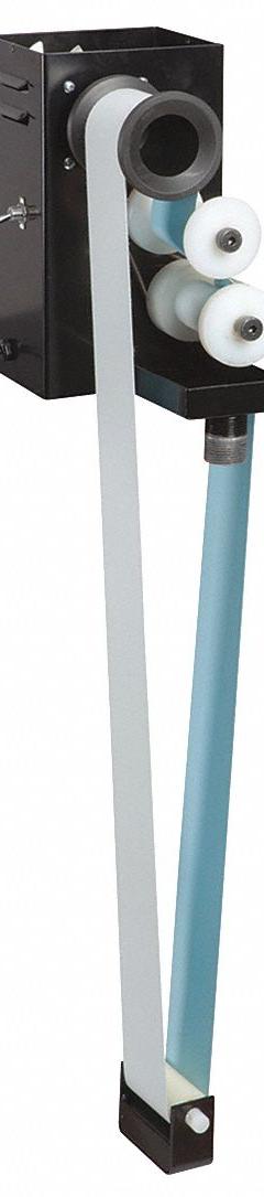 ERIEZ Oil Skimmer: Belt, 1.5 gph, 72 in Reach, Steel Housing (MPN 83-1000-72). Key specifications — attr1087869: Urethane; attr1087871: ERIEZ; attr1087880: Steel; attr1087881: 6 ft Hang Belt; attr1087883: No Timer Available.