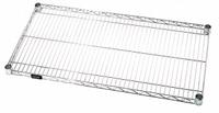 QUANTUM Wire Shelf: 42 in x 21 in, 1 Shelves, Quick-Adjust, 800 lb Load Capacity, Dry, Silver, Steel (MPN 2142C). Key specifications — Recommended Environment: Dry; Material: Steel; Brand: QUANTUM; Color: Silver; Finish: Chrome.
