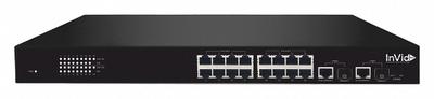 ULTRA PoE Switch: PoE Switch, 16 IP Camera Inputs, 100/240V AC, 54V DC, Desktop/Rack - Video Surveillance Power Over Ethernet Devices
