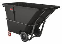 SUNCAST COMMERCIAL Tilt Truck: 40.5 cu ft, 2,200 lb, 85 7/8 in L x 41 1/4 in W x 49 in H, Black (MPN RMTTHD150). Key specifications — Color: Black; Brand: SUNCAST COMMERCIAL; Caster/Wheel Configuration: (2) Swivel with Brake.