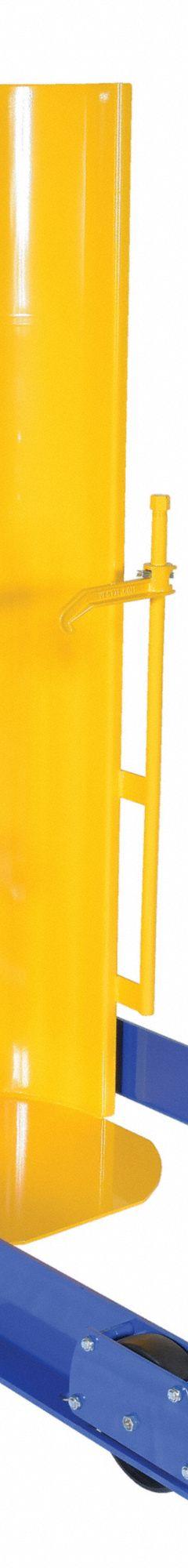 VESTIL Drum Dumper: Steel, Casters, 1,500 lb Wt Capacity, Fiber/Metal/Plastic, 96 in Vertical Lift (MPN HDD-36-15-P). Key specifications — For Drum Capacity: 55 gal; Brand: VESTIL; Chute Material: Steel; Portability: Casters; Housing Material: Steel; For Drum Material: Metal; Operating Voltage @ Current: 115V AC; Electrical Connection: Power Cord.