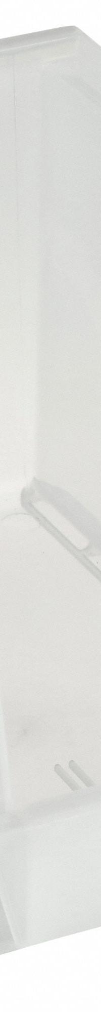 QUANTUM STORAGE SYSTEMS Hang and Stack Bin: 8 1/4 in x 13 5/8 in x 8 in, Clear, 60 lb Load Capacity (MPN QUS242CL). Key specifications — Electrostatic Discharge: Not Electrostatic Discharge Conductive; Brand: QUANTUM STORAGE SYSTEMS; % Recycled Content: 0%.