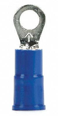 3M Ring Terminal: Blue, Vinyl Insulation, #6 Stud Size, 16 AWG to 14 AWG Wire Sizes, 600 V (MPN MV14-6R/SK). Key specifications — attr1308027: 3M; attr1356513: MV14.