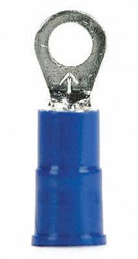 3M Ring Terminal: Blue, Vinyl Insulation, #6 Stud Size, 16 AWG to 14 AWG Wire Sizes, 600 V (MPN MV14-6R/SK). Key specifications — attr1308027: 3M; attr1356513: MV14.