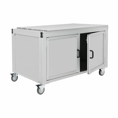 80/20 Tube Framing System Profiles: Silver, 36 3/4 in H x 31 1/2 in W x 63 in D - Automation Carts