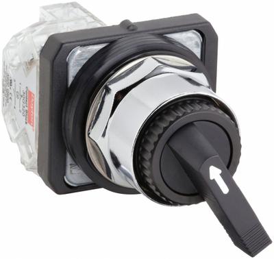 Dayton Selector Switch: 30 mm Panel Mounting Size, 2 Positions, Extended Lever - Selector Switches