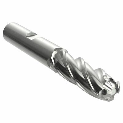YG-1 Ball End Mill: Cobalt, 4 Flute, 1/4" Mill Dia, 5/8" LOC, 2-7/16" OAL (MPN 43297) - General Purpose Cobalt Ball End Mills