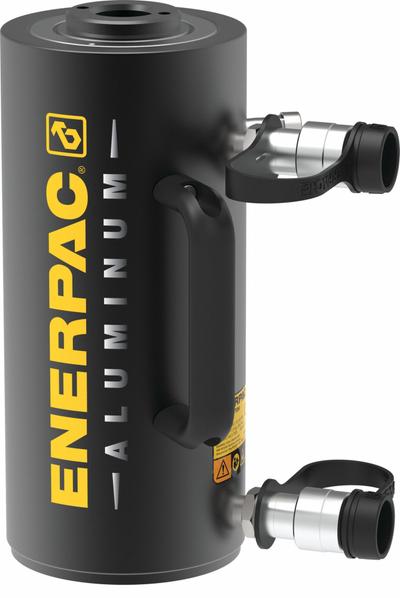 ENERPAC Hollow Hydraulic Ram: 30 ton Nominal Capacity, 5 15/16 in Nominal Stroke Lg - Lightweight Hollow Rams