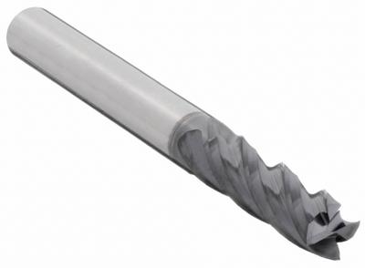 APPROVED VENDOR Square End Mill: Carbide, AlTiN Coated, 4 Flute, 1/8" Mill Dia, 1/2" LOC - General Purpose Carbide Square End Mills