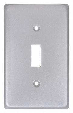 HUBBELL KILLARK Weatherproof Cover: Copper-Free Aluminum, FD/FS, Toggle Switches, 1 Gangs, 3R, Gray (MPN 1FTC). Key specifications — Brand: HUBBELL KILLARK; Color: Gray; Compatible with Product Type: Toggle Switches; Compatible with Series: FD; Mounting Orientation: Horizontal or Vertical.