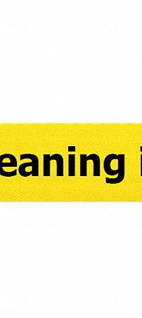 TENSABARRIER Retractable Belt Barrier: 15 ft Belt Lg, Maint & Cleaning Messaging, Yellow (MPN 897-15-S-33-NO-YCX-C). Key specifications — Message Color: Black; Frame Color: Black; Brand: TENSABARRIER; Belt Color: Yellow.