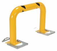 VESTIL Machine Guard: 36 in Top Rail Ht, 5/8 in Mounting Hole Dia, Mount Hardware Not Included (MPN HPRO-RF-48-36-4). Key specifications — Color: Yellow; Material: Steel; Rail Mounting Style: Floor Mounted; Includes Mid-Rail: Mid-Rail Not Included.