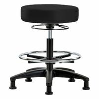 Stool: Vinyl, Ht Range 19 3/4 in to 27 3/4 in, 17 in Seat Wd, 17 in Seat Dp, 5 Glides, 0 Casters (MPN BR-VMBSO-RG-CF-RG-8540). Key specifications — Brand: APPROVED VENDOR; Foot Support: Yes; Base Material: Fiberglass; ESD-Safe: Not ESD Safe; Number of Casters: 0.