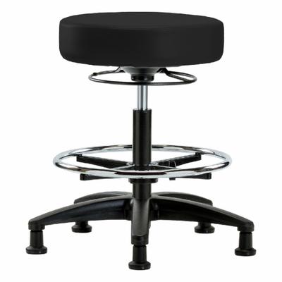 APPROVED VENDOR Stool: Vinyl, Ht Range 19 3/4 in to 27 3/4 in, 17 in Seat Wd, 17 in Seat Dp - Vinyl Lab Stools
