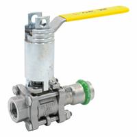 APOLLO Ball Valve: 1 1/2 in, Stainless Steel, Straight Valve Body, Press x NPT, Full Port Ball Port (MPN 123457479). Key specifications — Brand: APOLLO; Handle: Lever.