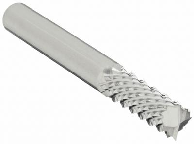 OSG Solid Router Bit: Diamond Cut, Plain End, 1/4" Cut Dia, 3/4" LOC (MPN 640-2501) - Diamond-Pattern Router Bits for Composites