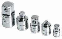 SK PROFESSIONAL TOOLS Socket Adapter Set: 1/2 in_1/4 in_3/4 in_3/8 in Output Drive Size, Square (MPN 4506). Key specifications — attr1204997: Square; attr1205006: SK PROFESSIONAL TOOLS; attr1204986: Chrome; attr1205002: Locking Not Included.