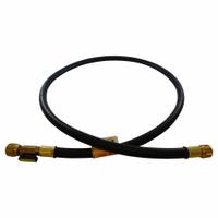PRO-SET Hose: 5 ft Lg, 0° Angle, Black, Nylon, Single Hose, Ball Valve (MPN HV5E). Key specifications — Brand: PRO-SET; Includes Valve: Yes.