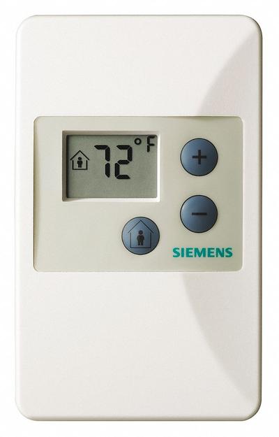 Siemens Temperature and Humidity Sensor: Wall Mount, Digital, 55°F to 95°F, Polycarbonate - Room Temperature & Humidity Sensors