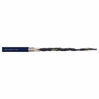CHAINFLEX Control Cable: 24 AWG, 25 Conductors, Order by the Foot, TPR Jacket, 300 V (MPN CF10-02-25). Key specifications — Conductor Material: Copper; Conductor Configuration: Single; Minimum Bend Radius Factor - Fixed: 3 x OD; Minimum Bend Radius Factor - Flexible: 4 x OD; Includes Ground: No; Minimum Bend Radius Factor - E-Chain: 5 x OD; Resistance Properties: Bending Resistance; Standards: CEI 20-35.