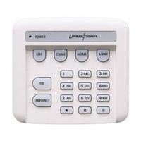LINEAR Key Pad: 3 1/2 in Overall Ht, 1 1/4 in Overall Lg, 3 3/4 in Overall Wd (MPN DXS-10). Key specifications — Brand: LINEAR; Compatible Manufacturer Part Number: DVS-1200; Product Type: Keypad.