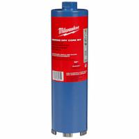 MILWAUKEE Coring Bit: 4 in Core Dia, 10 in Max Drilling Dp, 10 in Overall Lg (MPN 48-17-0040). Key specifications — attr253756: Cinder Block; attr277144: MILWAUKEE.