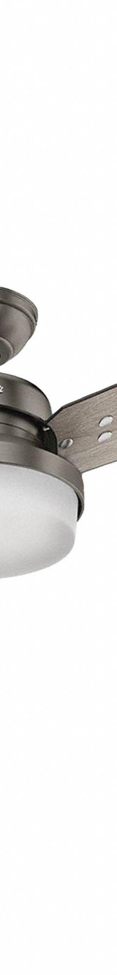 HUNTER Ceiling Fan: 52 in Blade Dia, Light Gray Oak/Gray Walnut, 3 Speeds, Light Kit, Sentinel (MPN 59211). Key specifications — Finish: Light Gray Oak/Gray Walnut; Material: Galvanized; Series: Sentinel; Light Kit: Yes; Number of Speeds: 3; Brand: HUNTER.