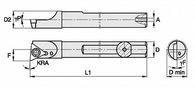 WIDIA Indexable Boring Bar: SSBI62545L (MPN 2822987) - Indexable Boring Bars