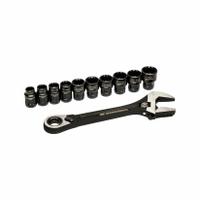 GEARWRENCH Adjustable Wrenches & Sets: Alloy Steel, Chrome, 1 1/8 in Jaw Capacity, Plain Grip, 8 in (MPN GWPTAW8). Key specifications — attr309359: Chrome; attr309363: 8 in; attr324924: GEARWRENCH; attr309365: Socket Rail; attr309358: Alloy Steel.