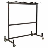 NATIONAL PUBLIC SEATING Chair and Table Cart: 1,320 lb, 33 1/4 in L x 67 in W x 70 in H, (4) Swivel (MPN 42-8). Key specifications — Frame Color: Brown; For Use with Series: 1200; Brand: NATIONAL PUBLIC SEATING; Caster/Wheel Configuration: (4) Swivel.