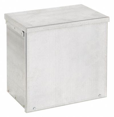 HOFFMAN Enclosure: Steel, 12 in x 12 in x 8 in, 3R, Solid Cover, Screw On, Included - Steel Enclosures with Screw-On Covers
