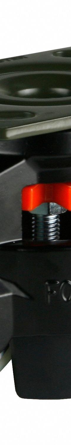 FOOT MASTER Plate Caster: Polyurethane Tread, 75 mm Wheel Dia, 120 mm Mounting Ht, Medium Duty (MPN GD-100FBLKPUSUW). Key specifications — Brand: FOOT MASTER; Frame Color: Black.