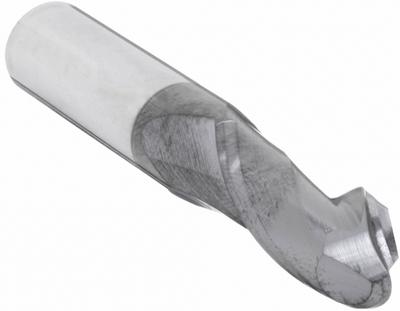 APPROVED VENDOR Ball End Mill: Carbide, AlTiN Coated, 2 Flute, 10 mm Mill Dia, 22 mm LOC - General Purpose Carbide Ball End Mills