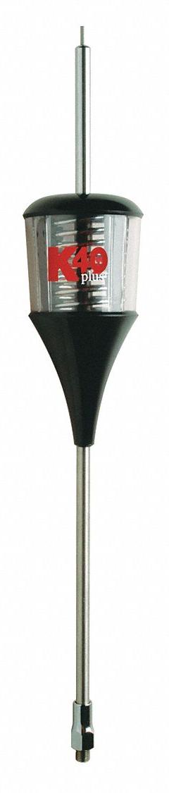 K40 Antenna: CB, Whip, 49 in Overall Lg, Black/Clear (MPN TR40PLUSBC). Key specifications — Band Type: CB; Brand: K40; Color: Clear.