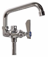 DOMINION COMMERCIAL FAUCETS Low Arc Service Sink Faucet: Deck, Single-Post, 1 Mounting Holes, Chrome (MPN 77-9106). Key specifications — Brand: DOMINION COMMERCIAL FAUCETS; Color/Finish: Chrome.