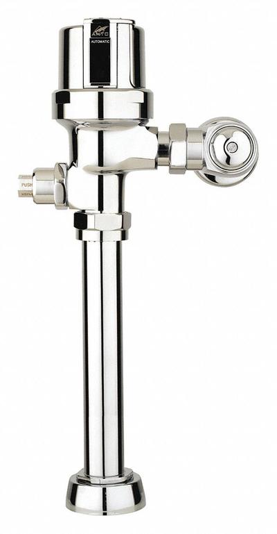 AMTC VALVE Automatic Flush Valve: Hybridflush, 1.28 gpf Gallons per Flush, Battery - Toilet Automatic Flush Valves