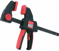 BESSEY Trigger Clamp: Soft-Touch Grooved, 6 in Max Jaw Opening, 4 3/4 in to 10 1/2 in, One Handed (MPN EHKM06). Key specifications — attr663922: BESSEY.