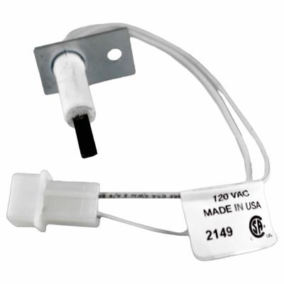 Robertshaw Direct Spark Igniter: OEM, Silicon Nitride, 8 1/4 in Lead Lg, 120V AC, Hardwired - Direct OEM Replacement Hot Surface Ignitors