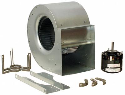 Dayton Blower with Motor: 9 1/2 in Wheel Dia, Direct Drive, Includes Drive Pack - Direct-Drive Blowers with Drive