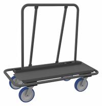 DURHAM MFG Panel Truck: 3,000 lb, Gray, 47 1/2 in L x 23 1/2 in W x 50 in H Deck, 13 1/4 in Deck Ht (MPN DT-2448-8PU-95). Key specifications — Color: Gray; Caster/Wheel Configuration: (4) Swivel; Brand: DURHAM MFG.