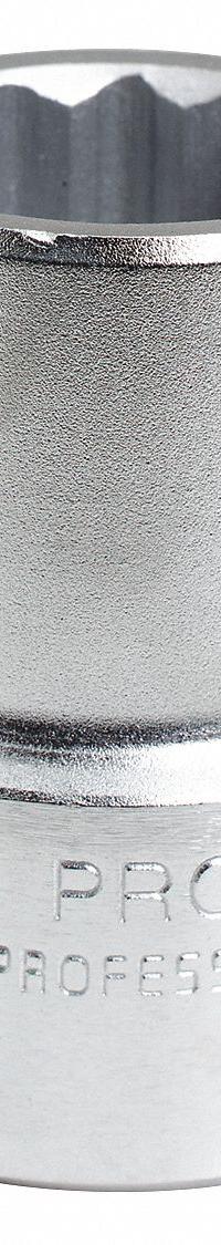 PROTO Socket: SAE, 1 in Drive Size, 2 1/8 in Socket Size, 12-Point, Std, Satin, Not Tether Capable (MPN J5768). Key specifications — attr1204417: PROTO; attr1204392: Satin.