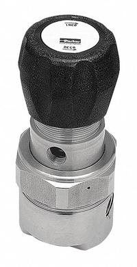 PARKER Pressure Regulator: FNPT x FNPT, 1/4 in x 1/4 in, Stainless Steel, 34.7 psi to 514.7 psi (MPN ABP1ST53BPX4). Key specifications — Brand: PARKER.