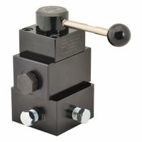 BVA HYDRAULICS Hydraulic Control Valve: 4.5 gpm Max Flow Rate, Three Positions, 1/4" NPT, Manifold (MPN PR43). Key specifications — attr1018253: BVA HYDRAULICS; attr1018283: Manifold; attr1018249: PR43; attr1018300: Manual; attr1018289: PR; attr1416406: 1/4" NPT.