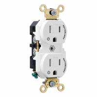 LEVITON Duplex Receptacle/Outlet, 15 Amp: Duplex, 5-15, White, 125V AC, 15 A, 2 Pole / 3 Wire (MPN 5262-2PW)